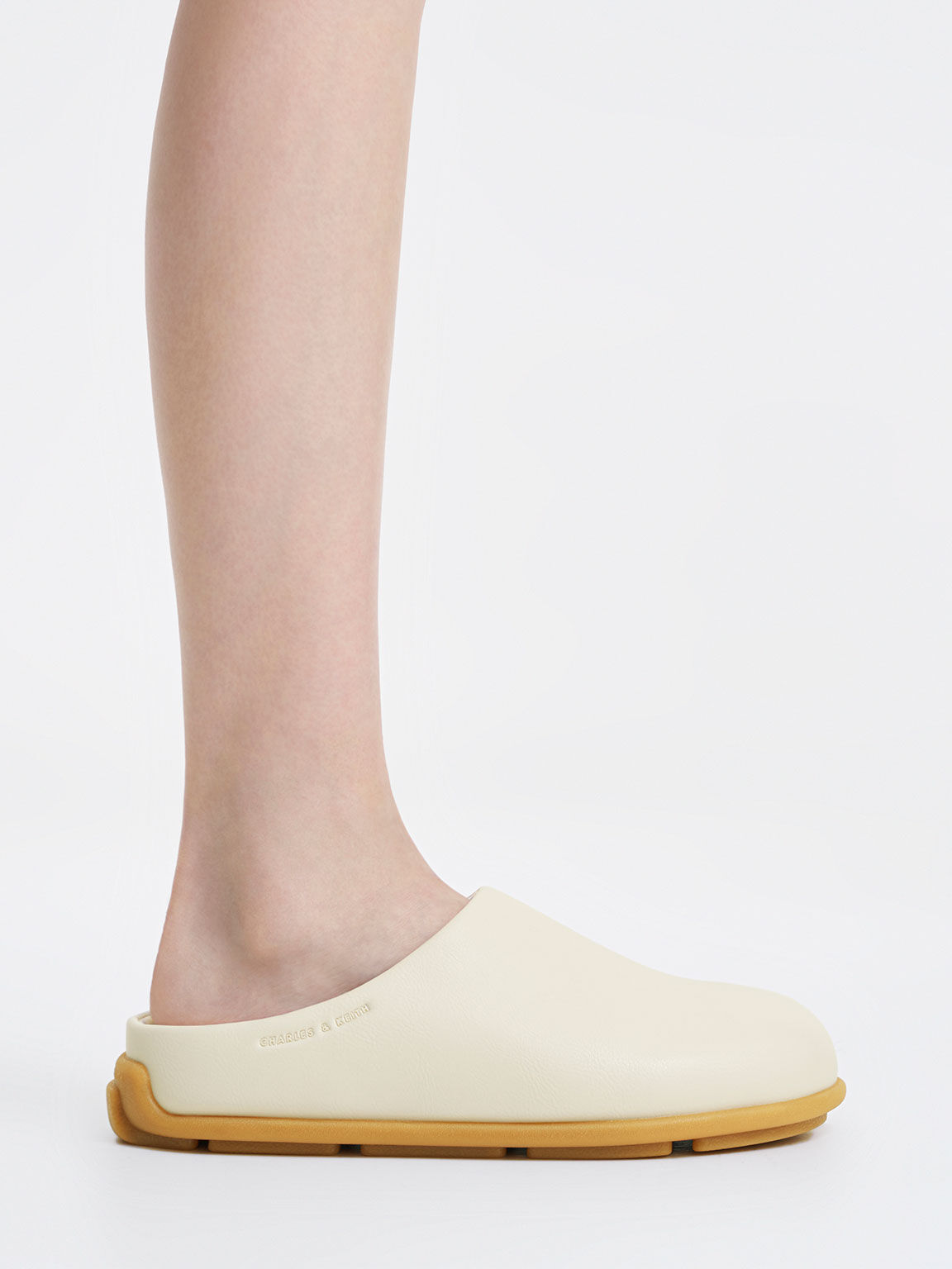 Cream Molly Flat Mules CHARLES KEITH IN