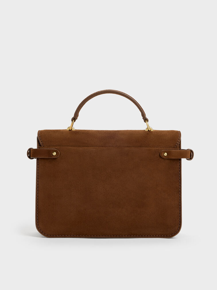 Mini Chance Turn-Lock Crossbody Bag, Pecan Brown, hi-res