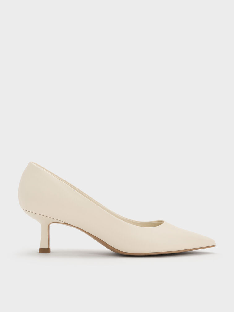 Emmy Spool Heel Pumps, Chalk, hi-res