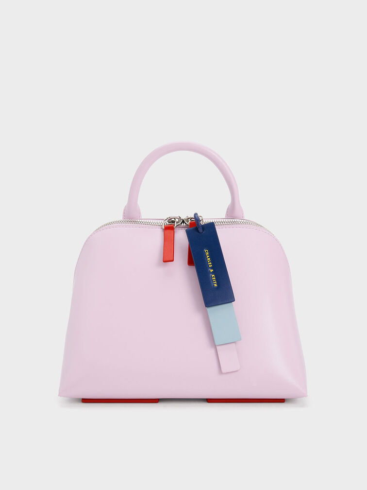 Cockade Bowling Bag, Lilac, hi-res