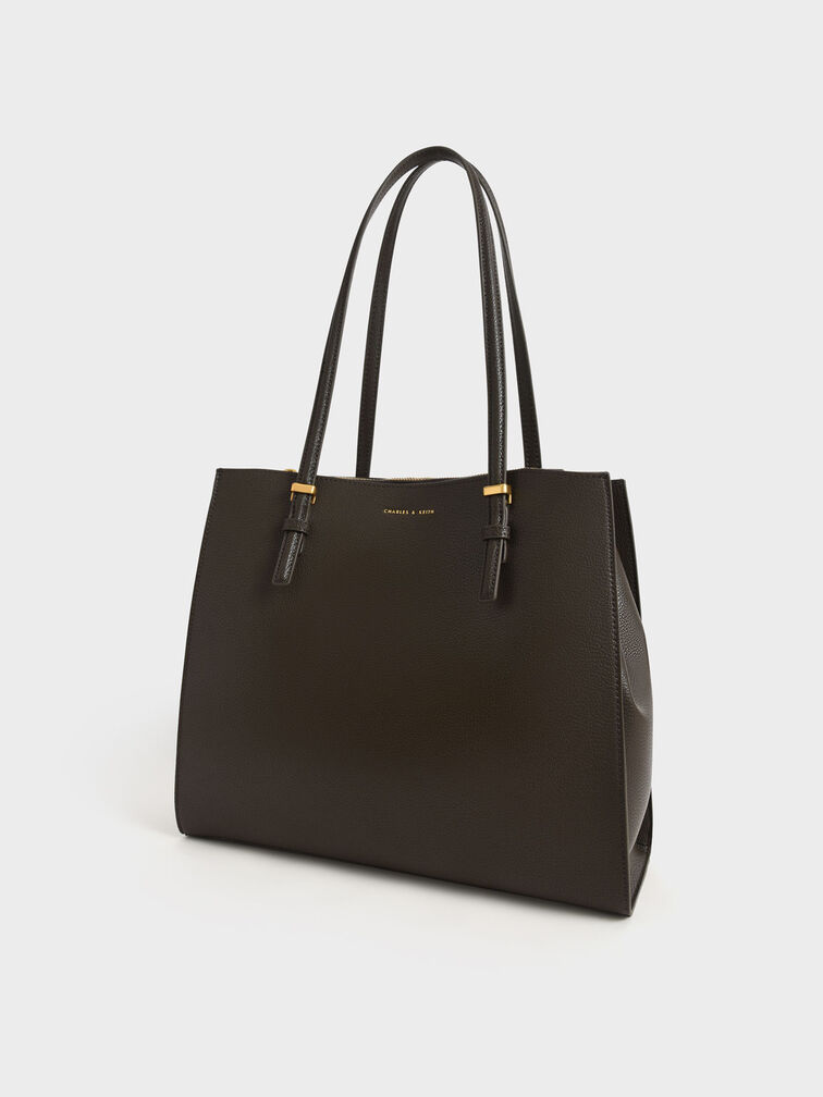 Large Double Handle Tote Bag, Dark Moss, hi-res
