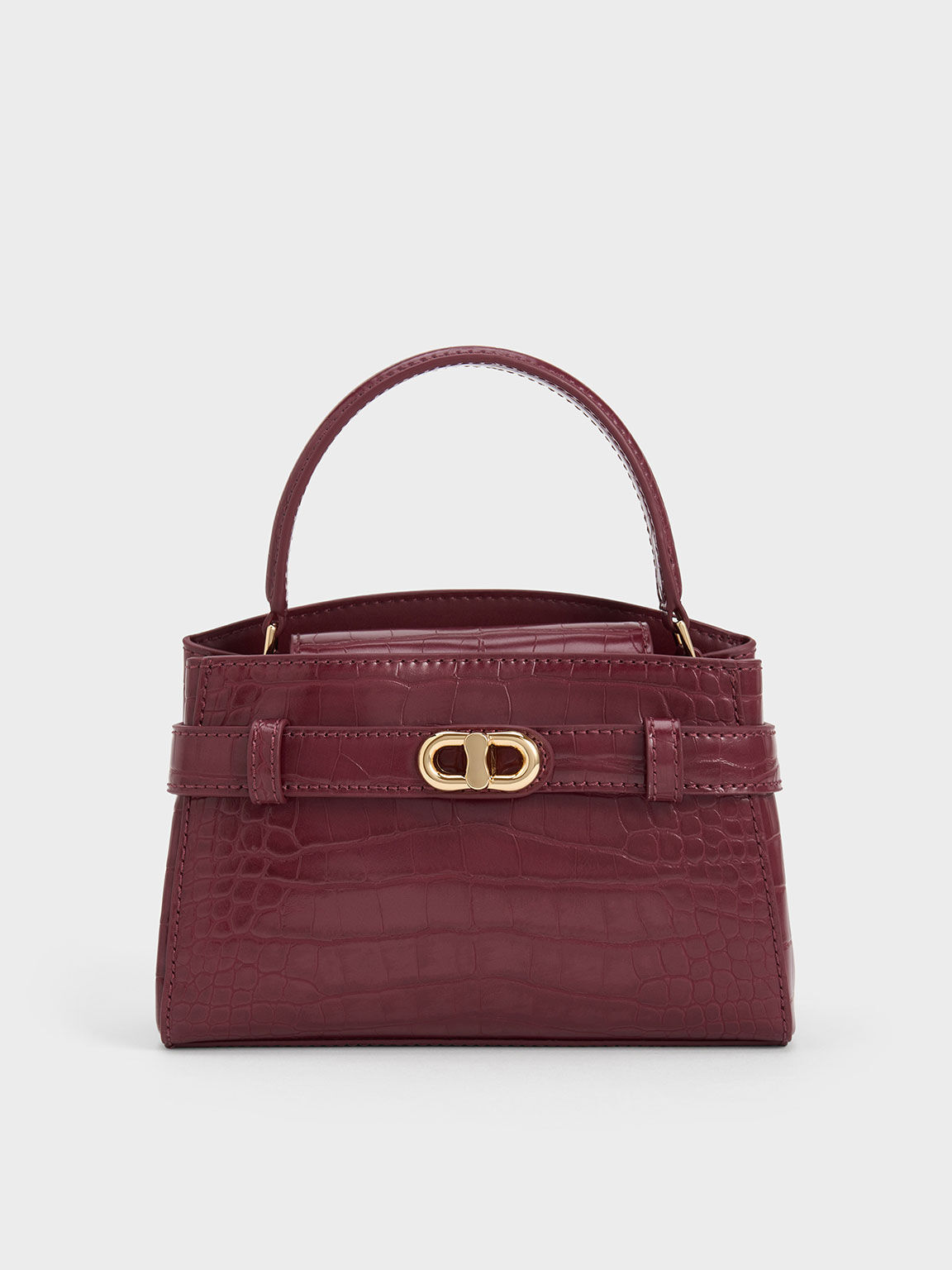 Burgundy best sale croc handbag