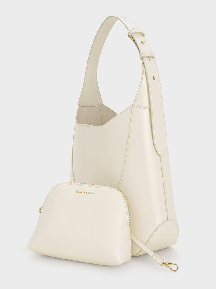 Sigrid Hobo Bag, Cream, hi-res
