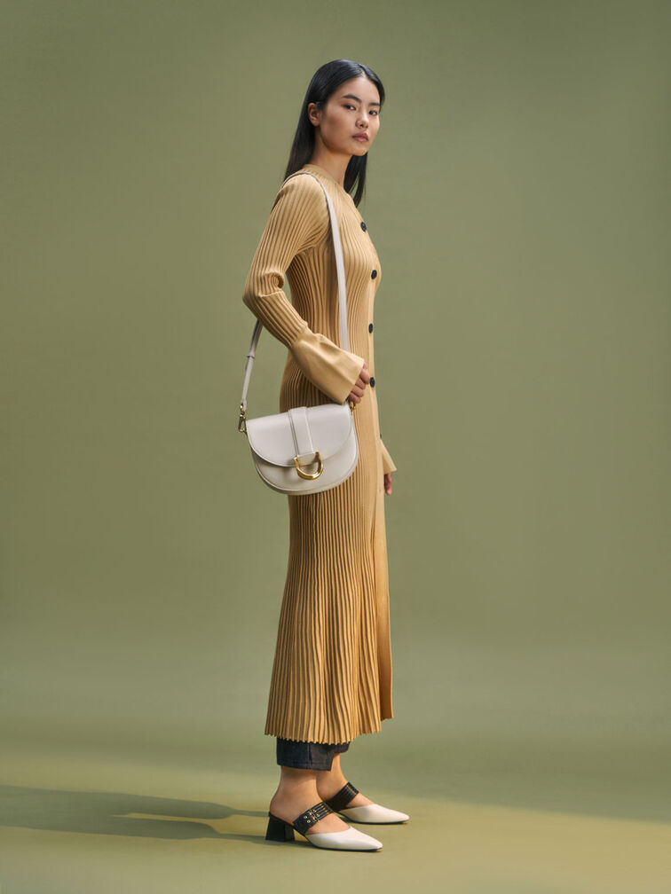 Gabine Saddle Bag, Cream, hi-res