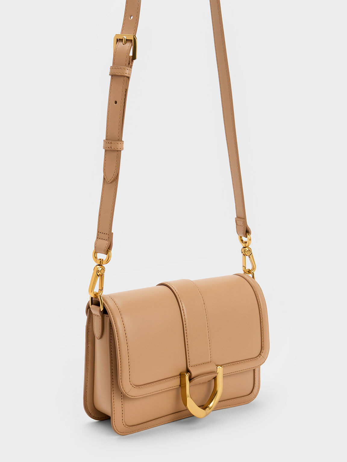 Charles and keith nude bag sale