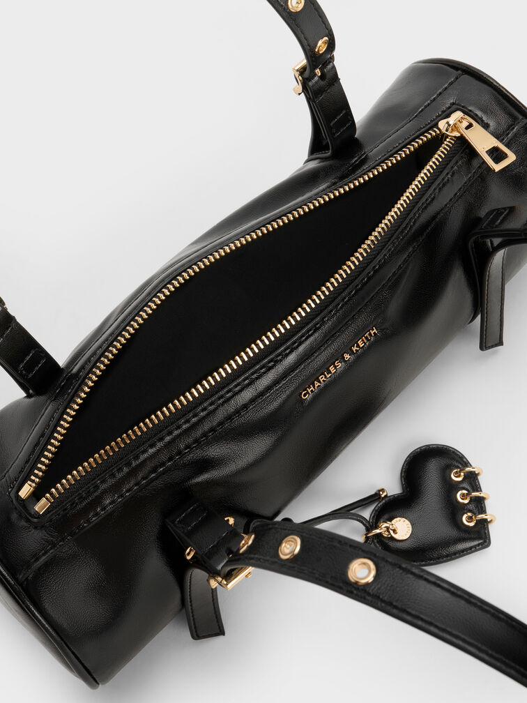 Rey Elongated Shoulder Bag, Black, hi-res