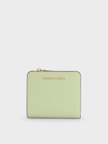 Keely Top Zip Small Wallet, Matcha Green, hi-res