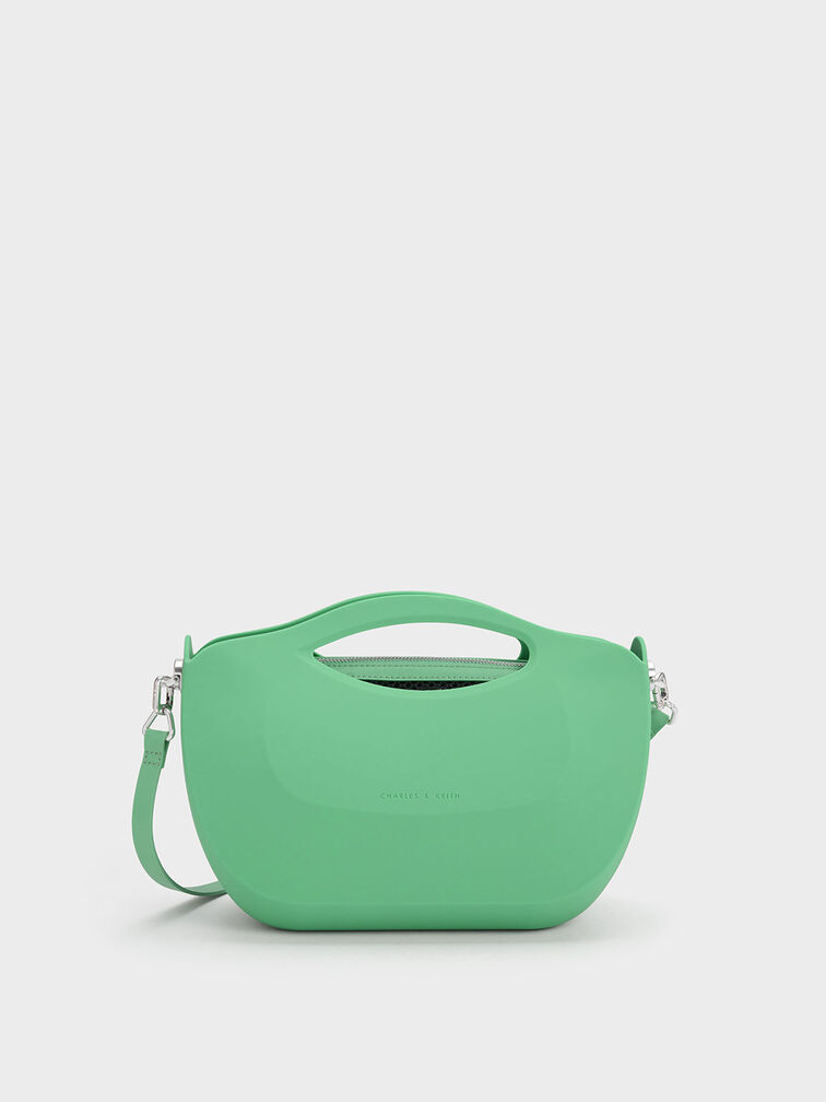 Cocoon Curved Handle Bag, Green, hi-res