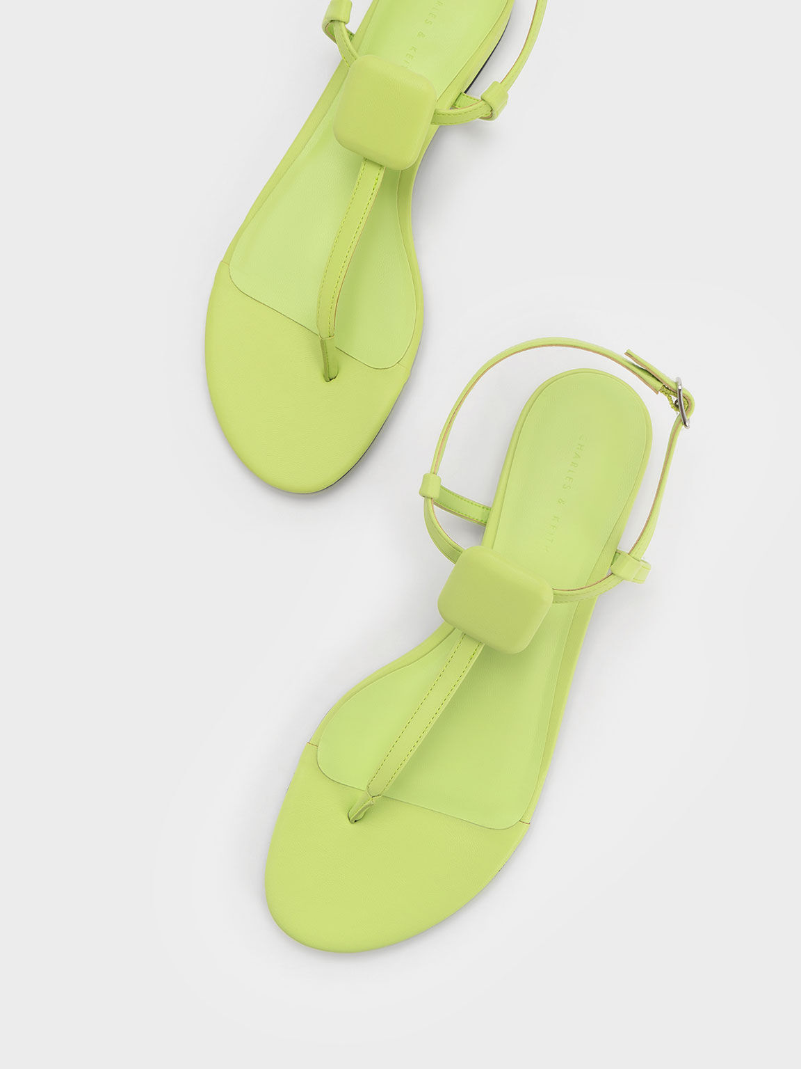 Koa Thong Sandals Lime