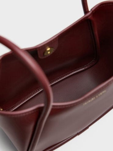 Mini Lyla Tubular Tote Bag, Mulberry Plum, hi-res