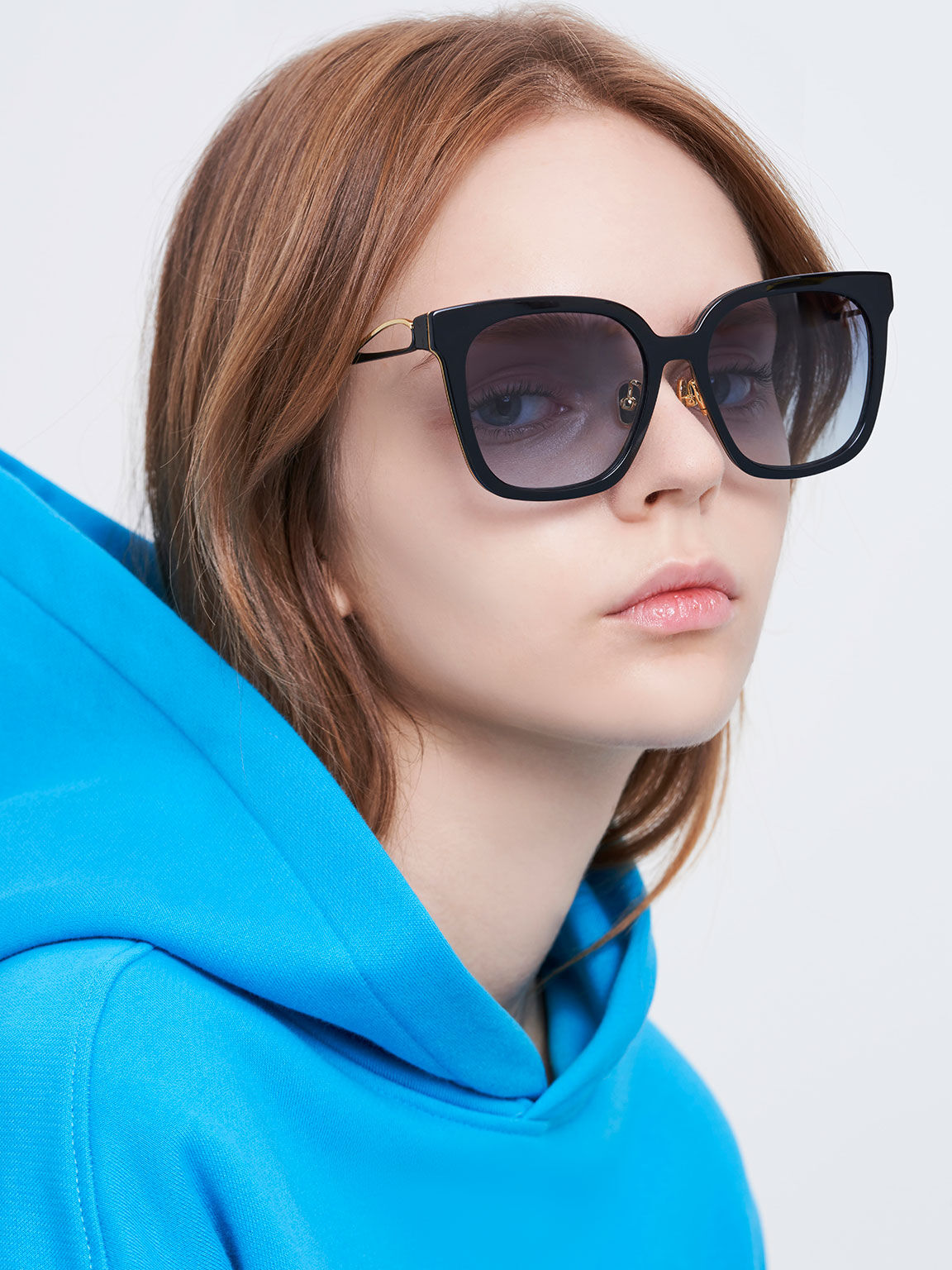 Square sales acetate sunglasses