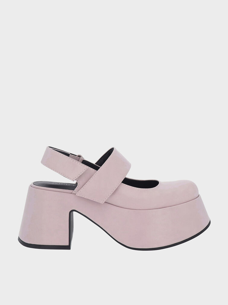 Rubina Slingback Mary Jane Pumps, Light Pink, hi-res