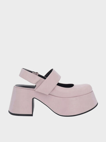 Rubina Slingback Mary Jane Pumps, Light Pink, hi-res