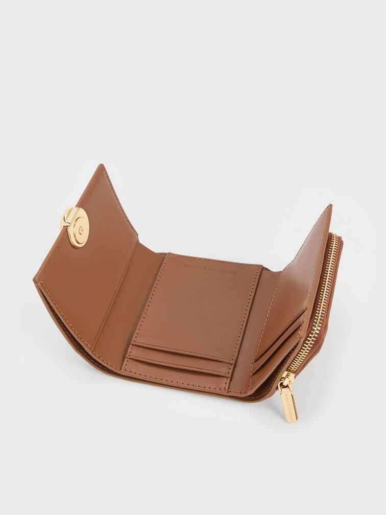 Behn Small Wallet, Chocolate, hi-res