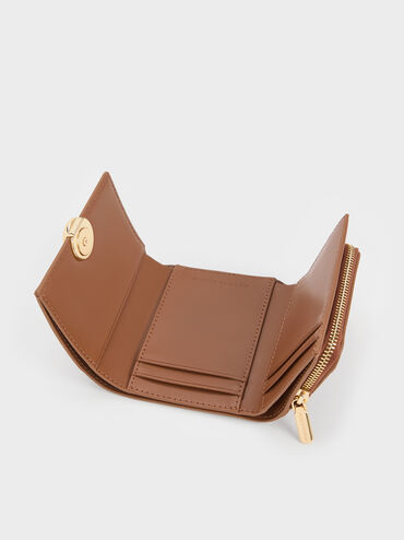 Behn Small Wallet, Chocolate, hi-res