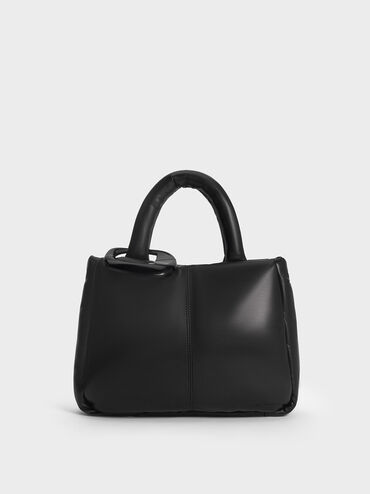 Moore Padded Tote Bag, Noir, hi-res