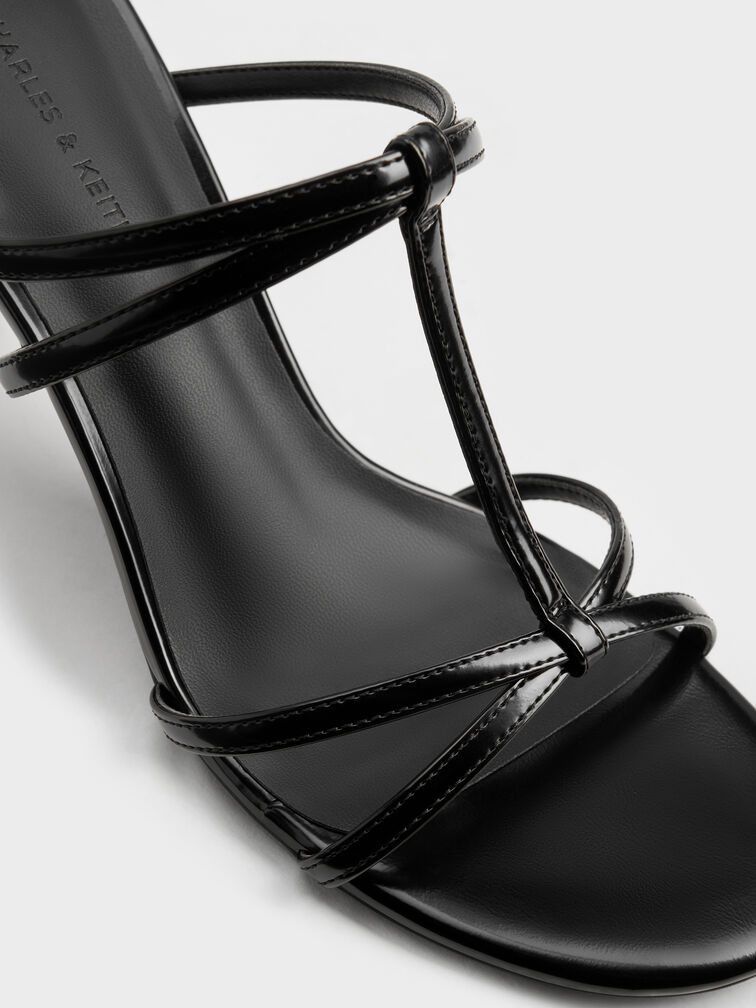 Crossover T-Bar Strappy Mules, Black Box, hi-res