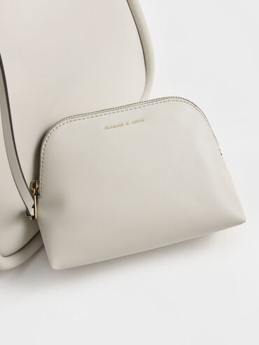Lyla Tubular Slouchy Tote Bag, Cream, hi-res