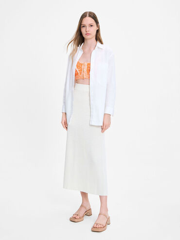 Square-Toe Platform Sandals, Nude, hi-res