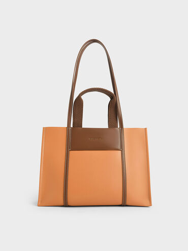 Shalia Tote Bag, Pumpkin, hi-res