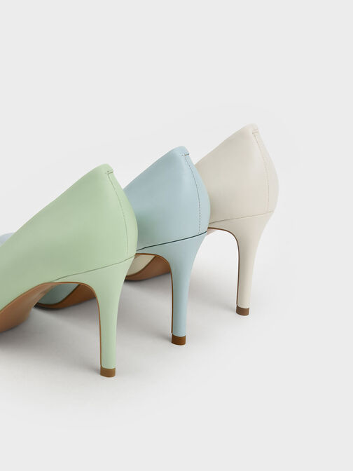 Emmy Pointed-Toe Stiletto Pumps, Chalk, hi-res