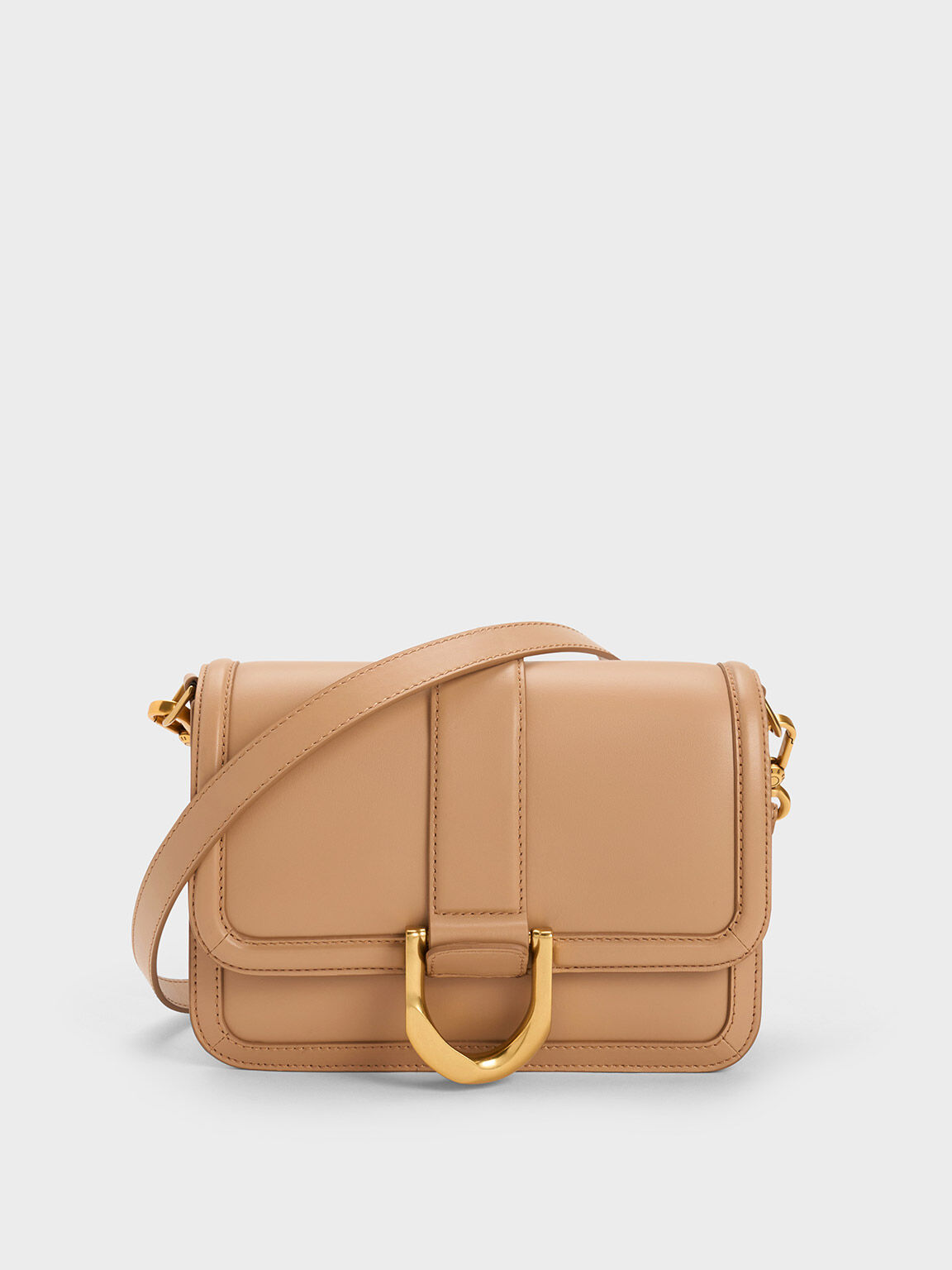 Nude top crossbody bag