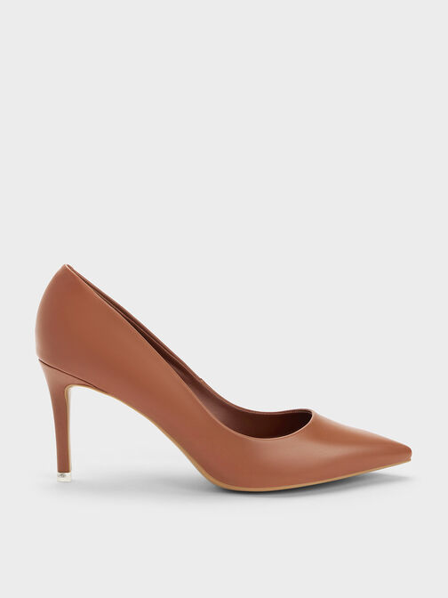 Emmy Pointed-Toe Pumps, Brown, hi-res