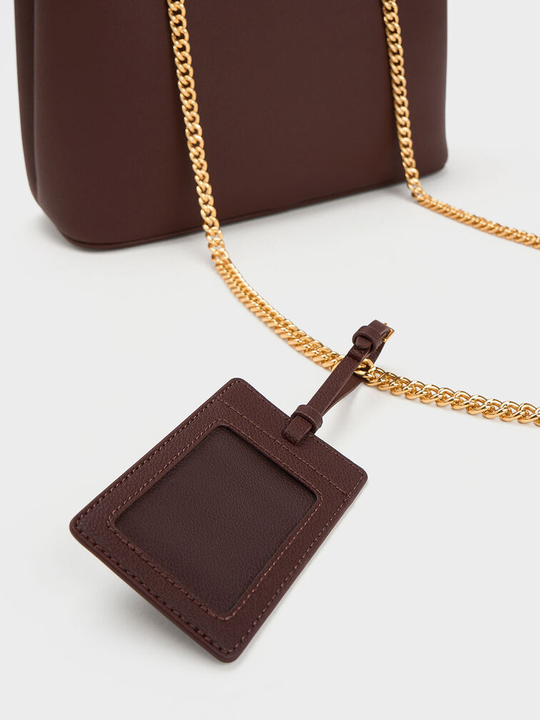 Alcott Tote Bag, Dark Brown, hi-res