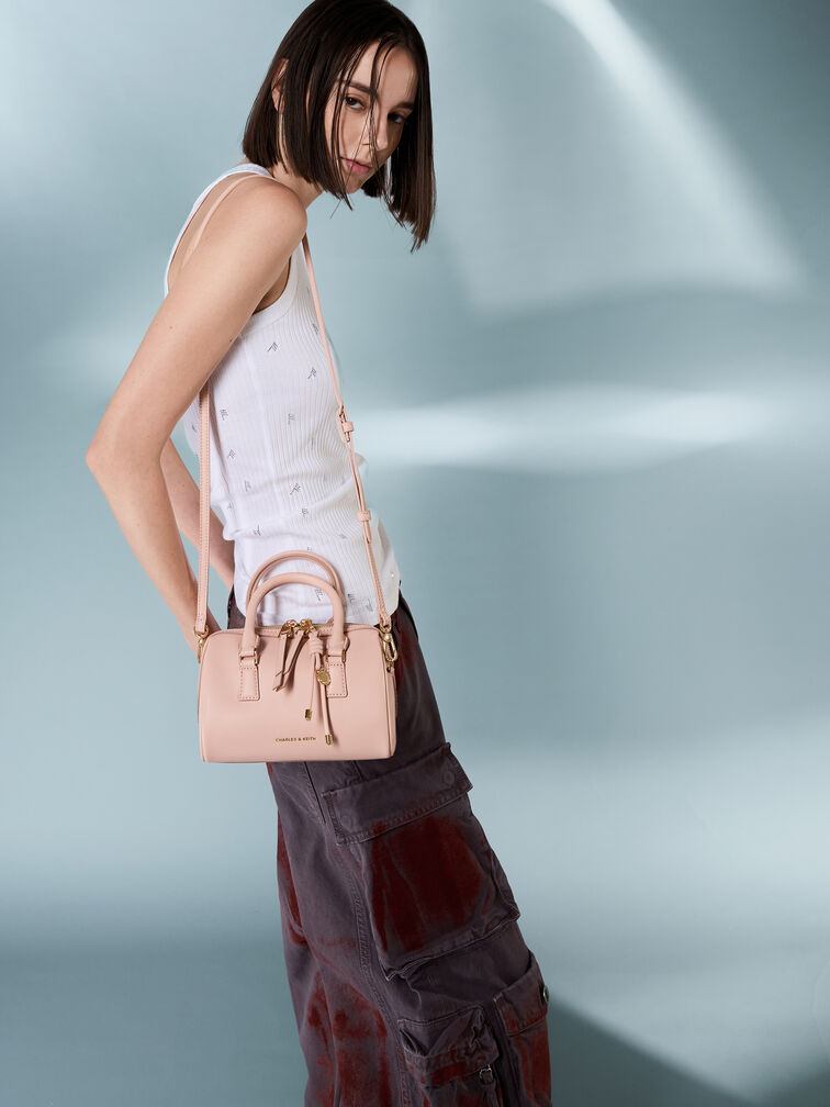 Everleigh Bowling Bag, Light Pink, hi-res