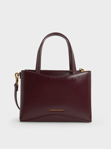 Mini Sybill Tote Bag, Wineberry Red, hi-res