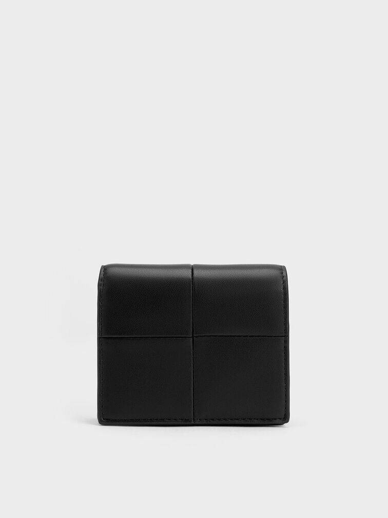 Georgette Small Wallet, Black, hi-res
