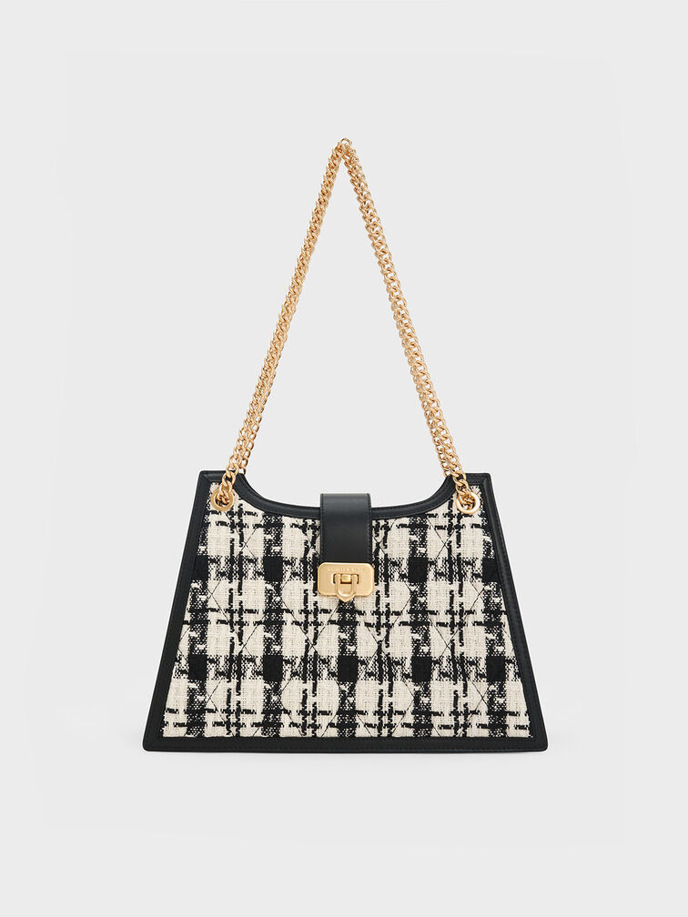 Cressida Tweed Trapeze Chain Bag, Multi, hi-res