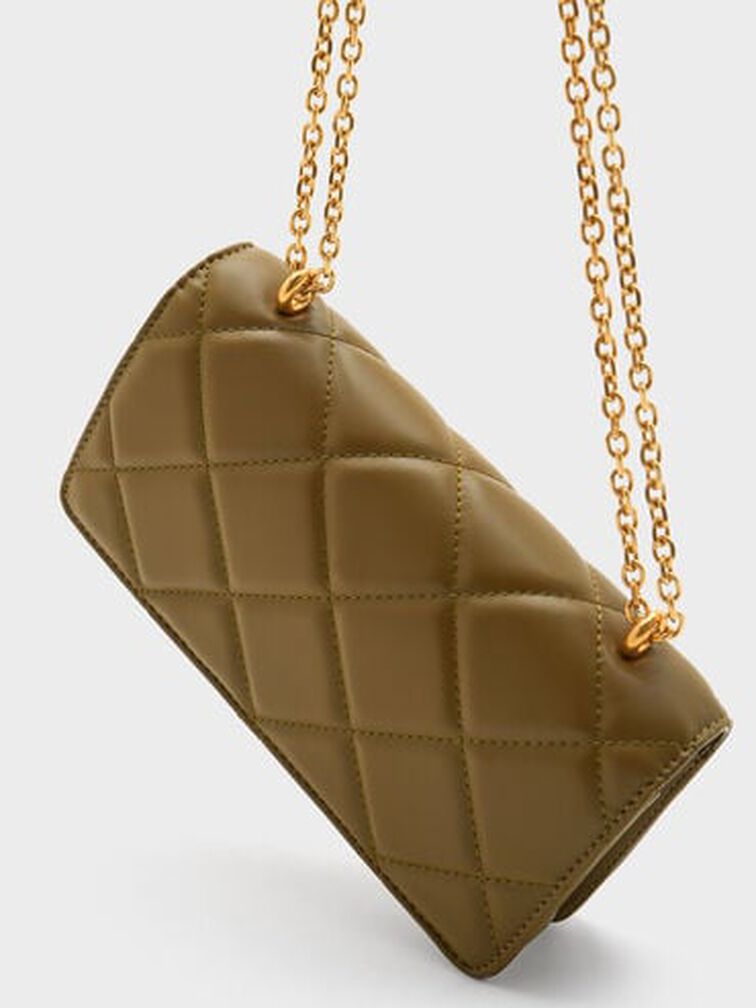 The Longshot Chain Wallet Khaki Multi