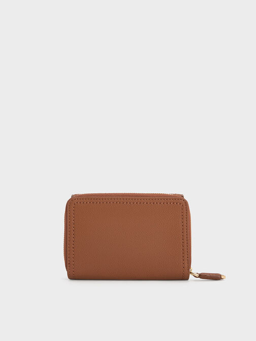 Stitch Trim Envelope Wallet, Chocolate, hi-res