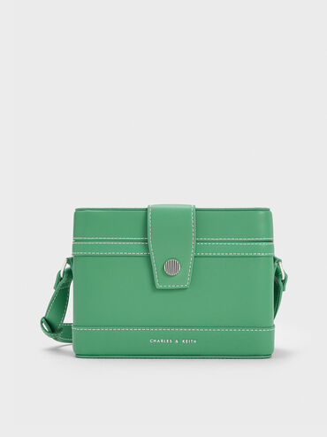 Bronte Boxy Crossbody Bag, Green, hi-res