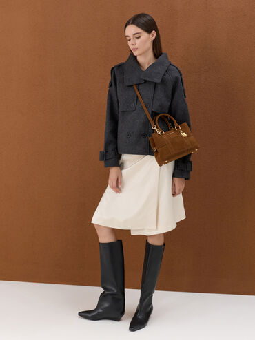 Mini Scottie Tote Bag, Pecan Brown, hi-res