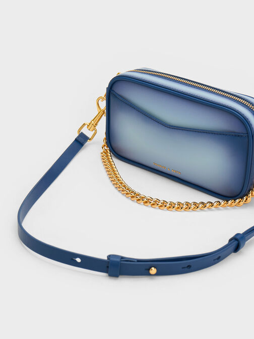 Cayce Ombre Boxy Crossbody Bag, Navy, hi-res