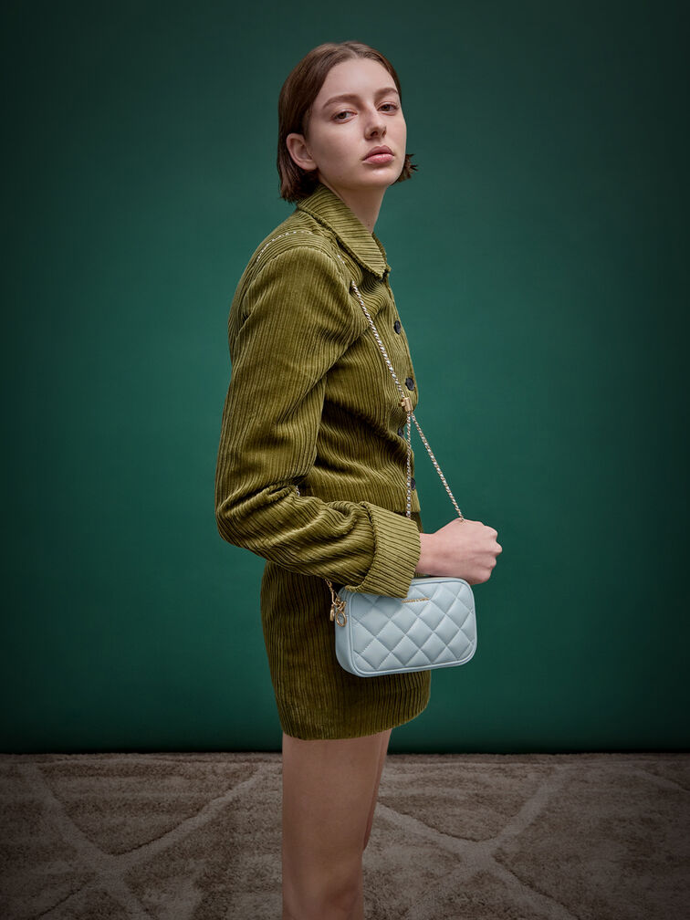 Mini Apfra Quilted Crossbody Bag, Sea Salt Blue, hi-res
