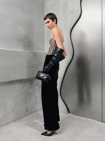 Arwen Top Handle Vanity Bag, Black, hi-res