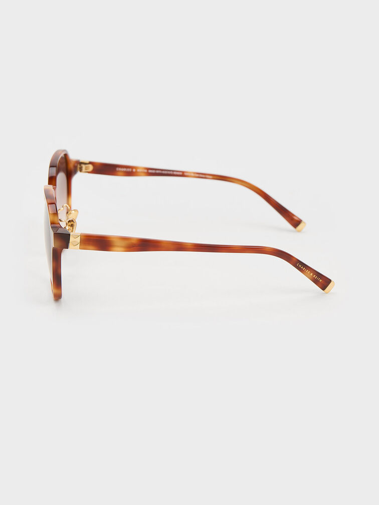 Square Recycled Acetate Sunglasses, T. Shell, hi-res