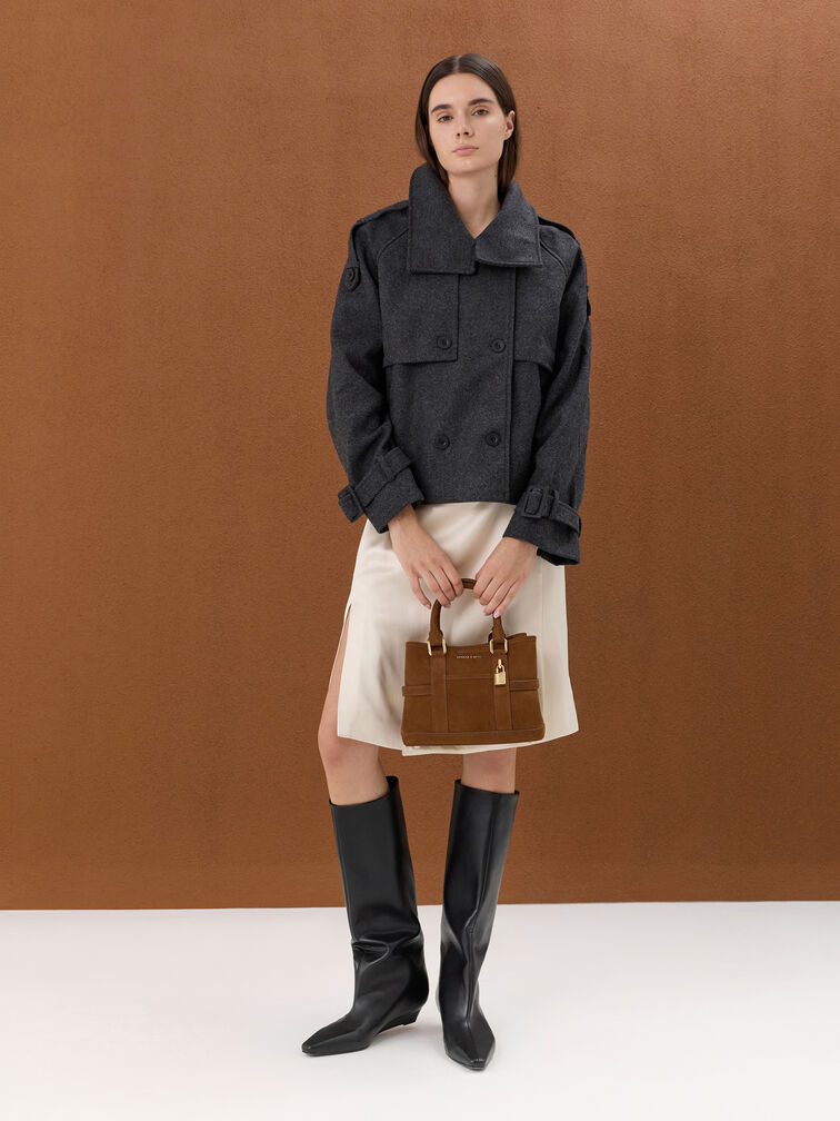 Mini Scottie Tote Bag, Pecan Brown, hi-res