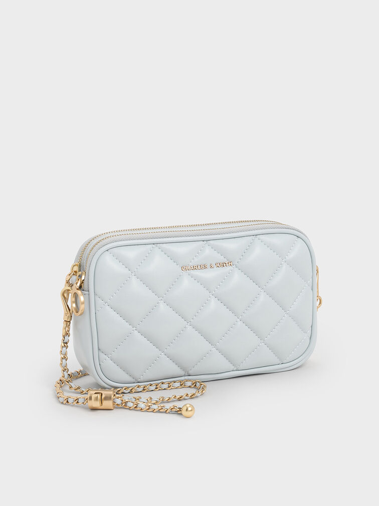 Mini Apfra Quilted Crossbody Bag, Sea Salt Blue, hi-res