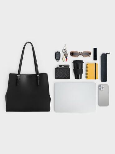 Sansa Tote Bag, Noir, hi-res