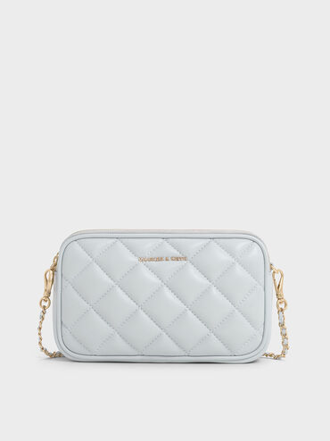 Mini Apfra Quilted Crossbody Bag, Sea Salt Blue, hi-res