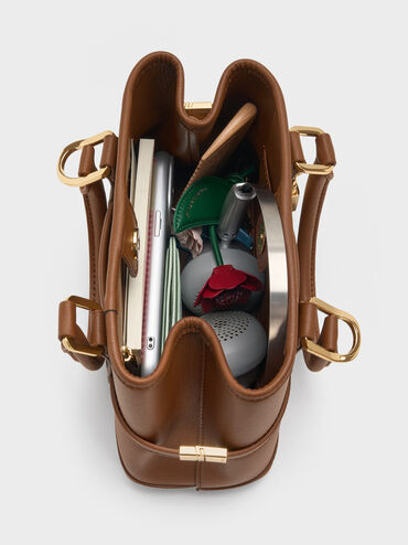 Mini Scottie Tote Bag, Chocolate, hi-res