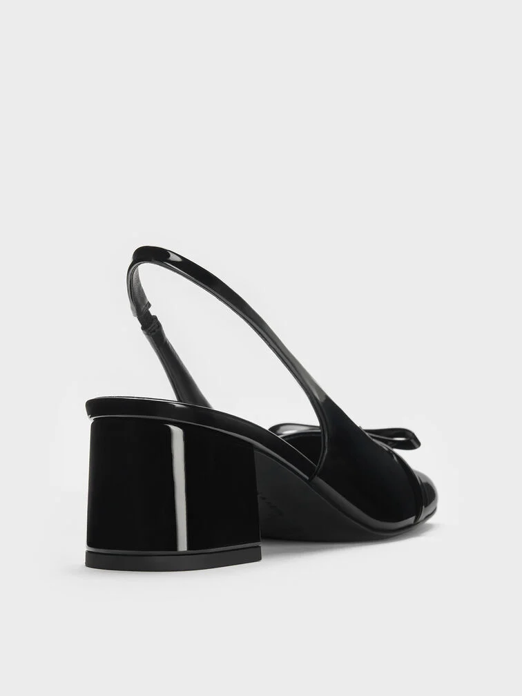 The wide and study base of chunky block heels creates a well-balanced look that complements most body types. 