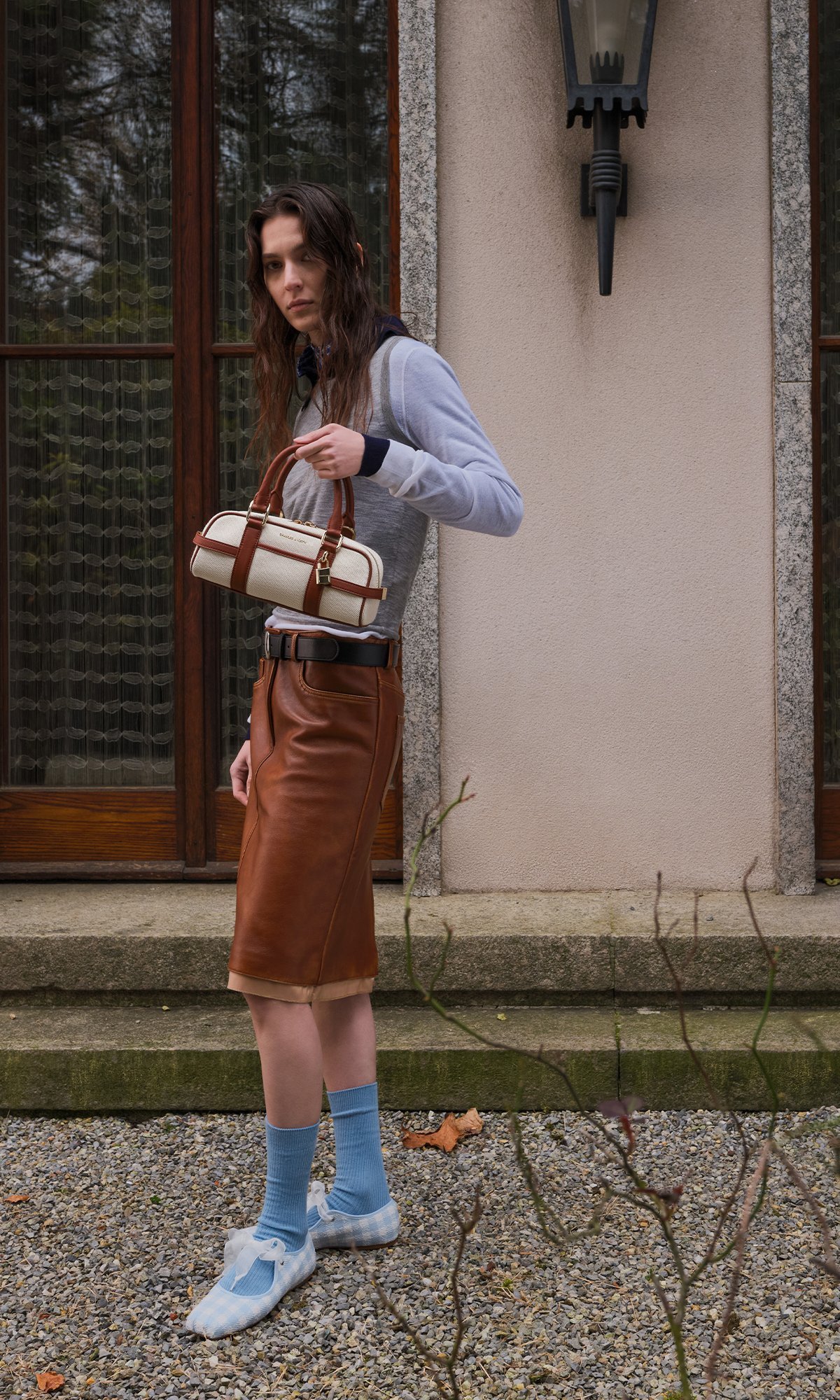 Brick Scottie Canvas Bowling Bag - CHARLES & KEITH