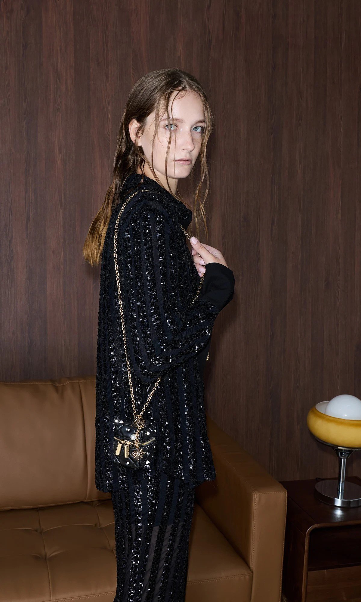 Black Janie Quilted Pearl-Embellished Chain-Handle Micro Bag - CHARLES & KEITH