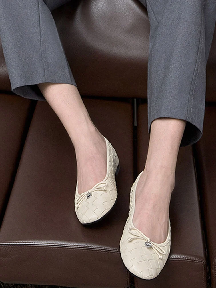 Ballet flats is a suitable business casual shoe option for all-day wear - CHARLES & KEITH