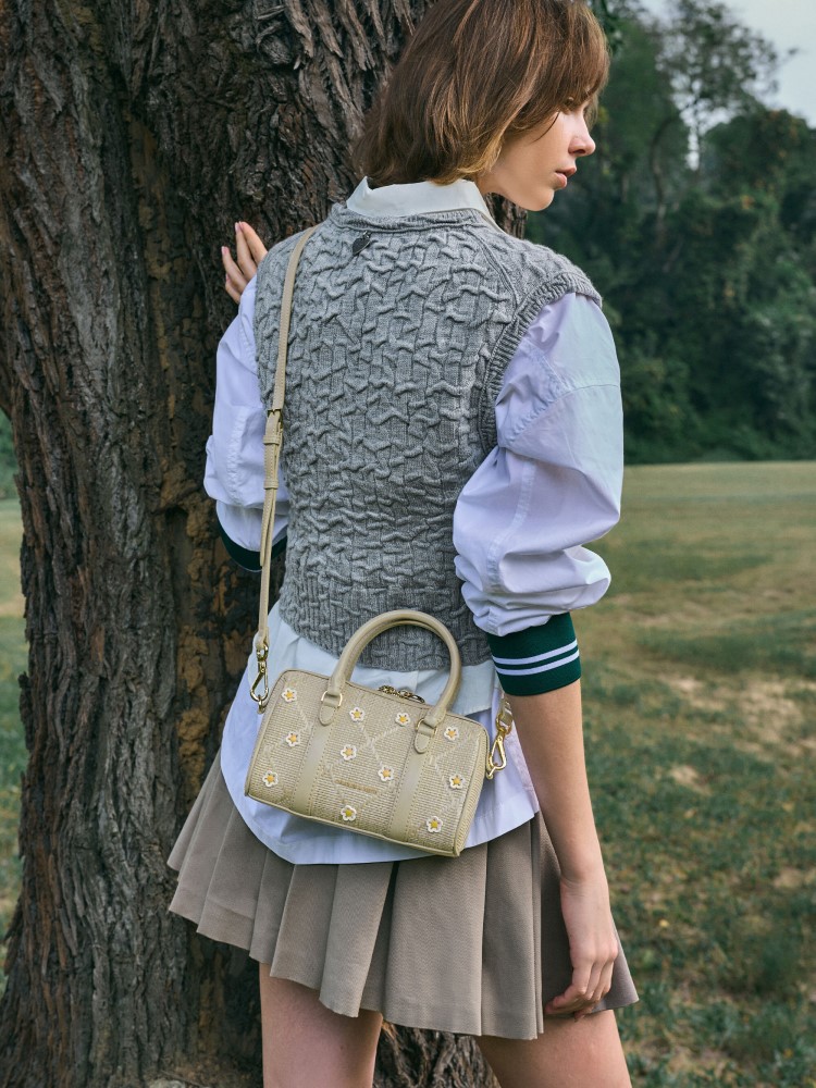 Sand Lumi Faux Suede & Faux Shearling Mules - CHARLES & KEITH